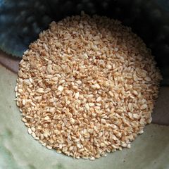 A picture of How To Grind Sesame Seeds Using A Plastic Bag.
