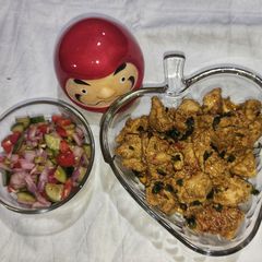 A picture of Afghani Malai Boti Karahi.