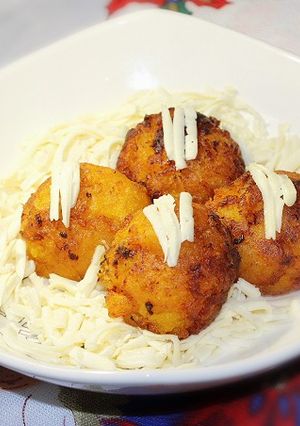 Una foto de Buñuelos de plátano