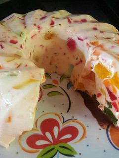 Una foto de Postre de gelatina
