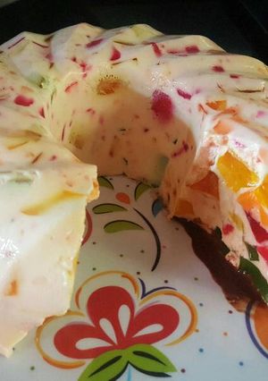 Una foto de Postre de gelatina