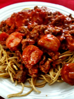 A picture of Spaghetti Sauce.