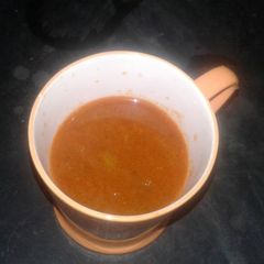 A picture of Tomato matar ka soup.