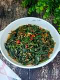 Tumis Daun Singkong Udang Rebon