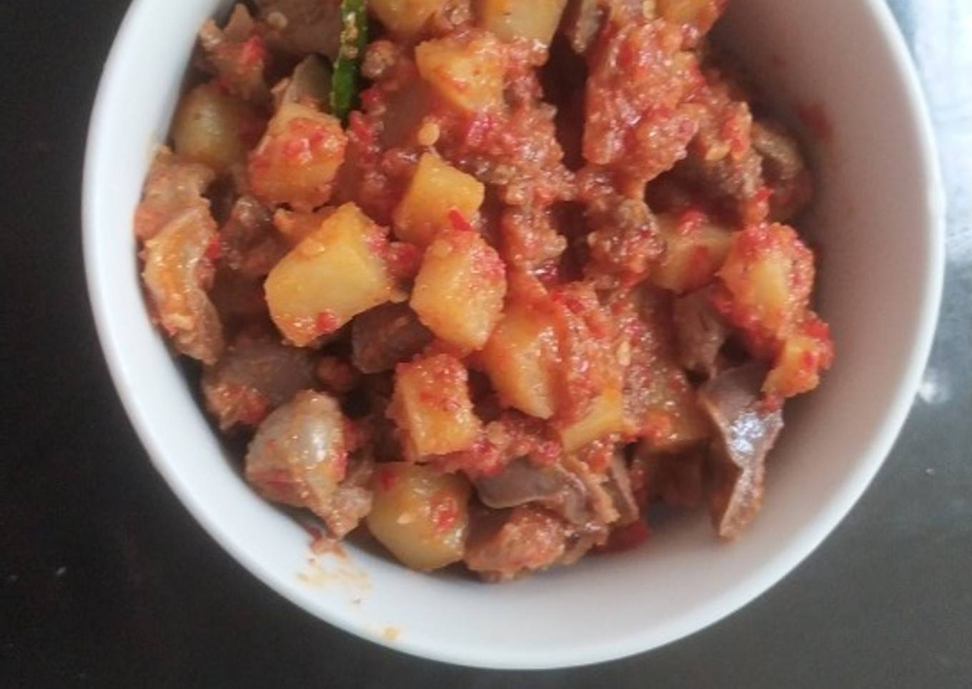 Sambal goreng kentang ati ampela