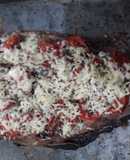 Sabalo o boga a la pizza