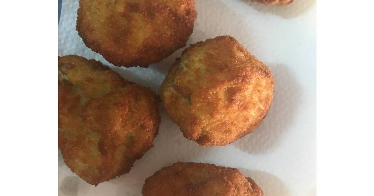 Croquetas de pollo al horno y espinacas Receta de Porciones de mi