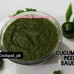 A picture of Cucumber Peel Sauce (Chutney).