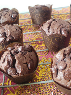 Foto resep Chocolate Custard Muffin