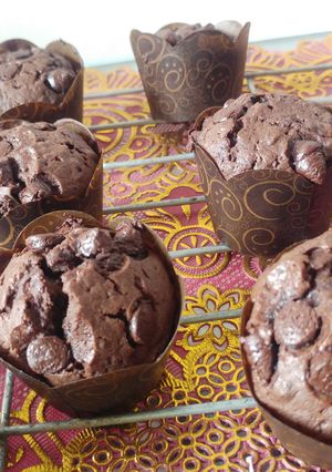 Foto resep Chocolate Custard Muffin