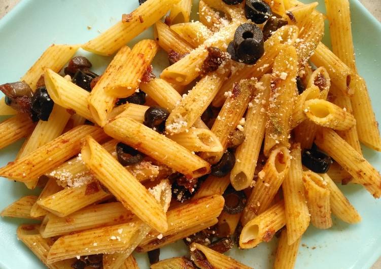 Pasta con berenjenas