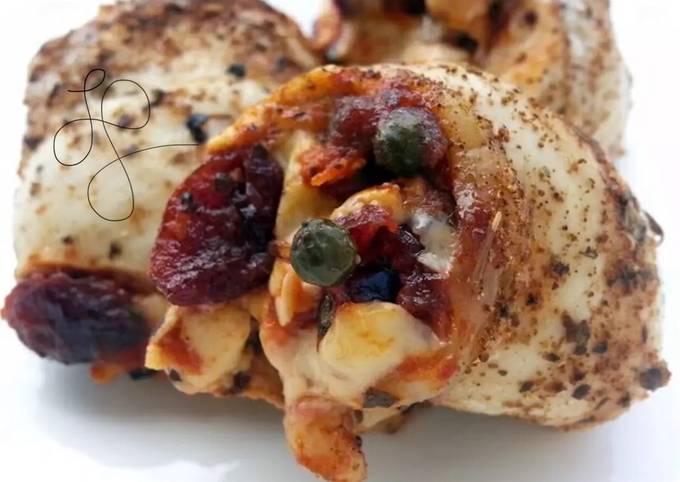 Chicken Roll Up With Cranberry And Cheese