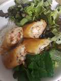 Vietnamese Shrimp Spring Roll Noodle Bowl (Bún chả giò tôm)