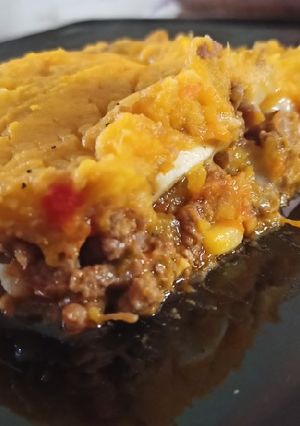 Una foto de Pastel de papa y zapallo