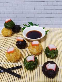 Foto resep Japanese Sushi Cake - Bentuk Bola