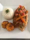 Pescado a la Chorrillana a lo Carmelita