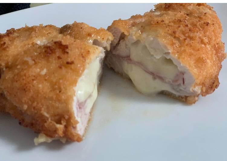 Cordon bleu keto (sin gluten) con costra de parmesano 😋