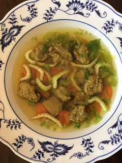 A picture of California Farm Truffle Broth and Soup.