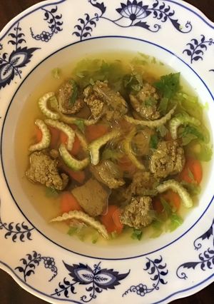A picture of California Farm Truffle Broth and Soup.