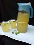 Orange+pineapple+mint leaves