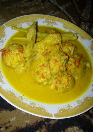 Foto resep Ayam kuah santan pedas