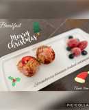 Strawberry banana baked oatmeal - ăn dặm