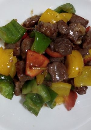 Foto resep Beef lada hitam saus tiram