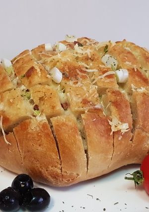 O poză a rețetei Pâine umplută cu mozzarella.