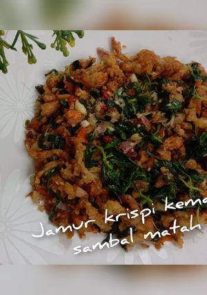 Foto resep Jamur Krispi Kemangi Sambal Matah