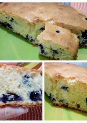 Una foto de Torta de arándanos