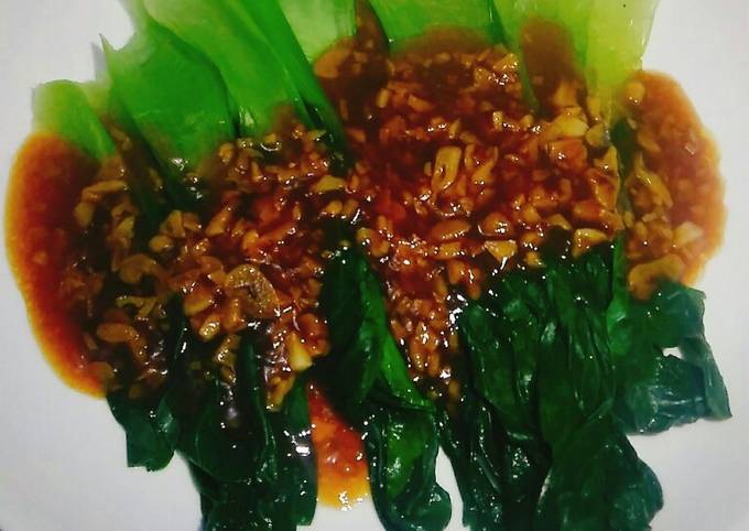 Resep Pakcoy With Garlic Sauce Oleh Arshiya Kitchen Cookpad