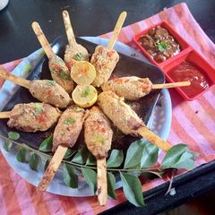A picture of Potato Lollipops.