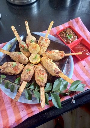 A picture of Potato Lollipops.
