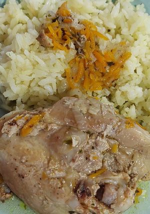 Una foto de Arroz con Pollo al Jugo