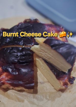 Foto resep Air fryer - Burnt Cheese Cake ekonomis 🧀✨️