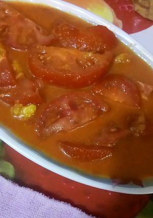 صورة لوصفة طماطم وعنبة