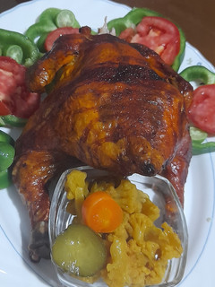 عکسی از دستور مرغ شکم پر