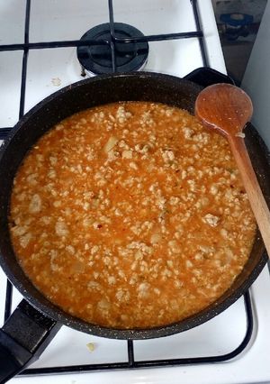 Csilis bab alapporral recept fotója