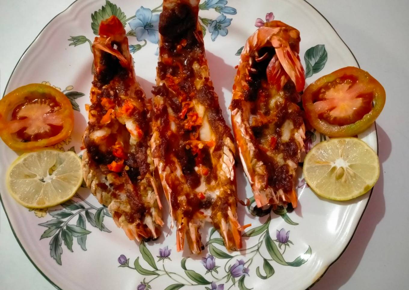Udang panggang terasi