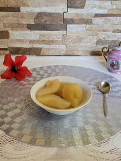 Una foto de Compota de pera y manzana con miel