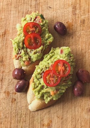 O poză a rețetei Guacamole.