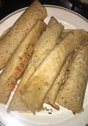 Una foto de Crepes de avena (súper fáciles)