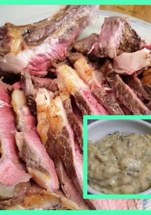 Une photo de Côte de bœuf sauce béarnaise