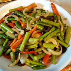 A picture of Quick sauté: Asparagus 爆炒芦笋.