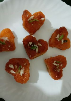 A picture of Shahi tukda.
