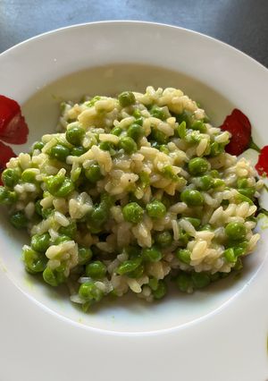 A picture of Pea risotto.