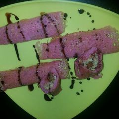 A picture of Stuffed Appam Rolls.