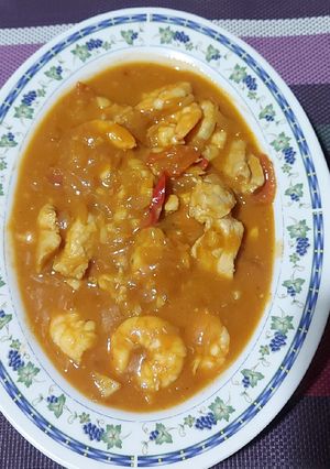 Foto resep Udang ayam asem manis