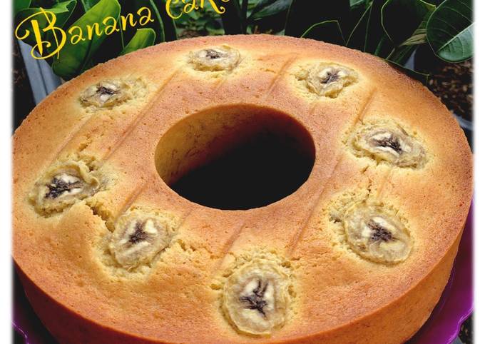 Cara Gampang Membuat Banana cake soft and moist (bolu pisang lembut dan lembab) Anti Gagal