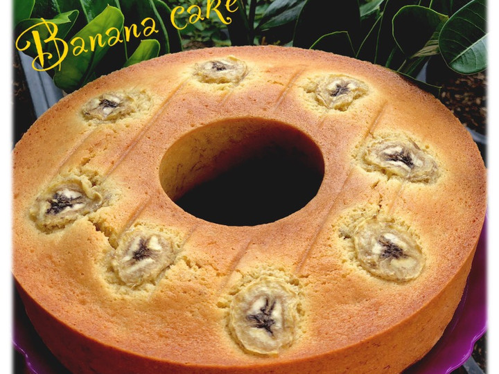 Cara Gampang Membuat Banana cake soft and moist (bolu pisang lembut dan lembab) Anti Gagal